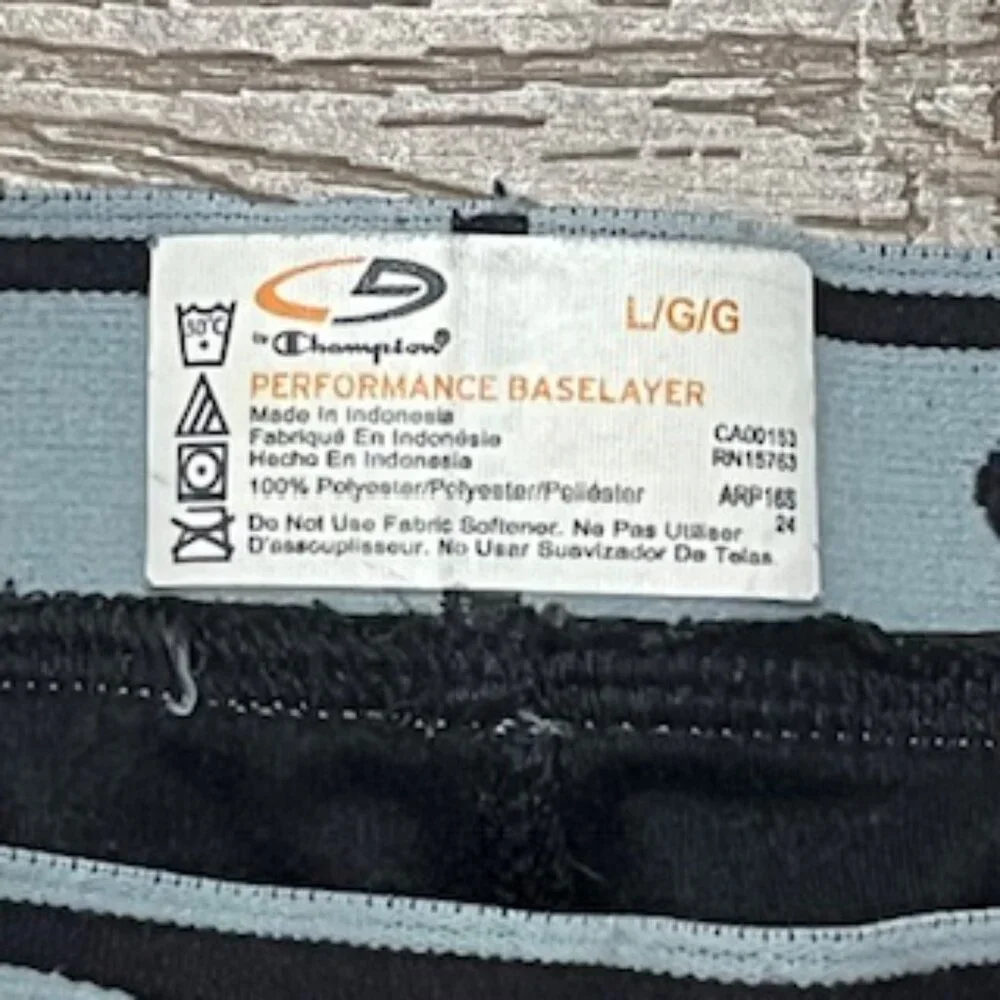 Champion‎ Performance Base Layer Pants Men’s Size Large Black Knit